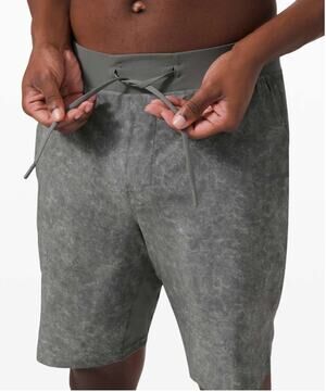 Lululemon T.H.E. Shorts 9" Liner Gravel Dust Asphalt‎ Grey Multi Men's Size S
